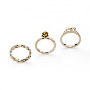Jewelmint Forget Me Not Ring Trio